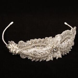 Richard Designs TR2019A Bridal Beaded Crystals Headpiece Formal Headband